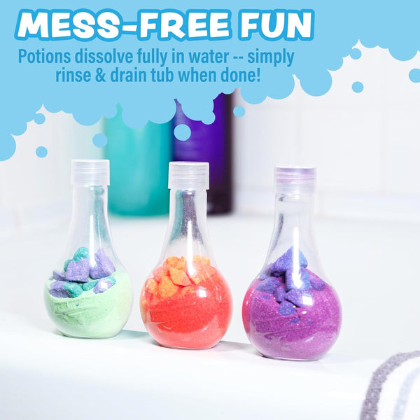 Tub Works® Kids Bath Bomb Potion™ Bath Toy, Variety 6 Pack | Nontoxic | Fizzes, Foams & Bubbles with an Eruption of Color | Interactive Bath Bombs
