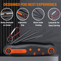 DISEN 25-Piece Folding Allen Key Set - 3-Pack SAE & Metric Hex Key, Torx Star Key Set, Portable Keyhook, Heat Treated Chrome Vanadium Steel Allen