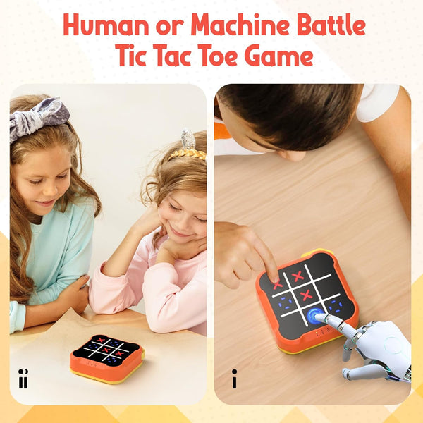 Tic Tac Toe Bolt Game, Handheld Electric Puzzle Game Console, Gift Ideal for Kids and Adults' Birthday, Electronic Board Games for Educational and
