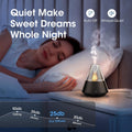 Essential Oil Diffuser, Modern Style Aroma Diffusers with Candle Light Remote Control, USB Powered 150Ml Ultrasonic Cool Mist Aromatherapy for