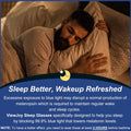 Sleep Glasses 99.9% Blue Light Glasses Dual AR Coatings Amber Orange Lens for Computer Gaming Reduce Eyestrain