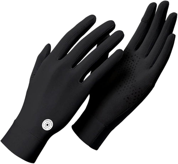 Women'S Ultra Thin UPF 50+ Summer UV Protection Touchscreen Driving Gloves