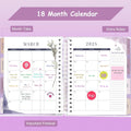 Planner 2025-2026, 18 Months Large Academic Daily Weekly Monthly Planner Organizer, Jan. 2025 - June 2026, 8.5X9.8" Agenda with Page Tabs,