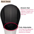 Lace Wig Grip Cap Women: 4X5 Transparent Swiss Lace Front - Non-Slip Wig Gripper for Keeping Wigs in Place - Adjustable Elastic Headband with