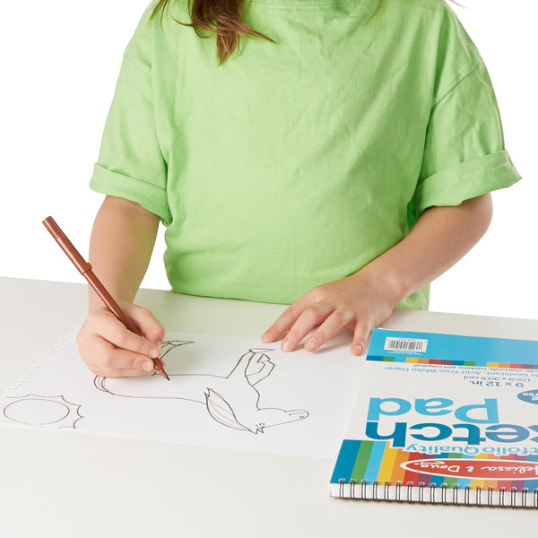 Melissa & Doug Sketch Pad (9 X 12 Inches) - 50 Sheets, 2-Pack - FSC Certified
