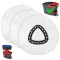 3 Pack Mop Replacement Heads for O-Ceda Mop Replace Head Easywrin Spin Mop Heads Replacements, Microfiber Spin Mop Refills, Easy Cleaning Mop Head