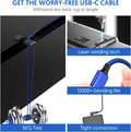 USB C Cable 90 Degree Right Angle[2Pack 10FT], USB a to Type C Nylon Braided Fast Charging Cable for Samsung Galaxy S22 Ultra/S22+/S22/S21, Note