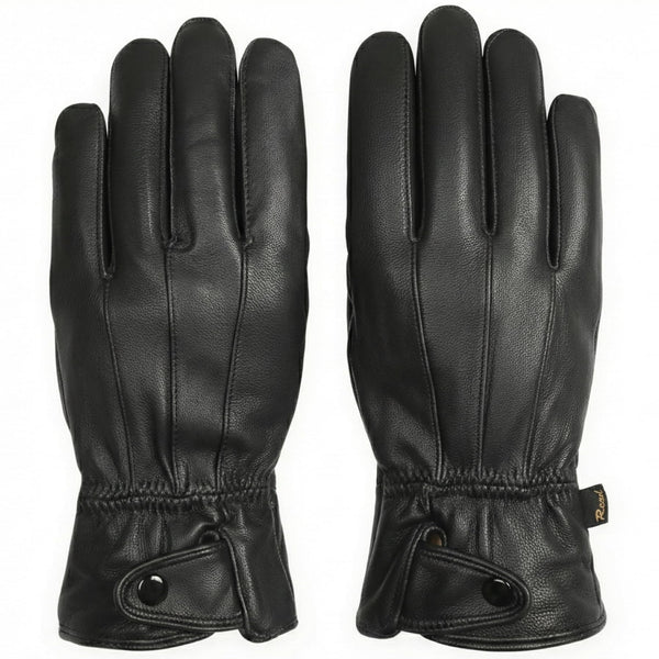 REED Men'S Genuine Leather Warm Lined Driving Gloves - Touchscreen Texting Compatible