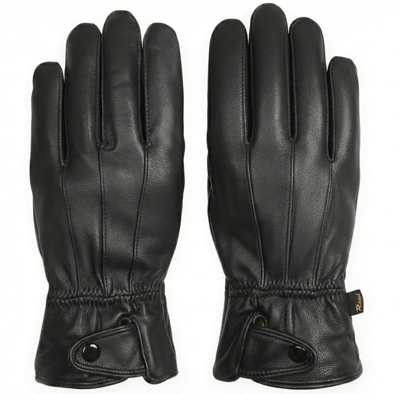 REED Men'S Genuine Leather Warm Lined Driving Gloves - Touchscreen Texting Compatible