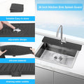 Derlights 30 Inch Sink Splash Guard Mat,Silicone Faucet Handle Drip Catcher Tray, Longer Silicone Sink Mat for Kitchenbathroom, Drip Protector