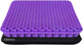 Gel Seat Cushion for Long Sitting, Double Thick Office Desk Home Wheelchair Seat Cushions for Back Hip Sciatica Tailbone Pain Sore Pressure