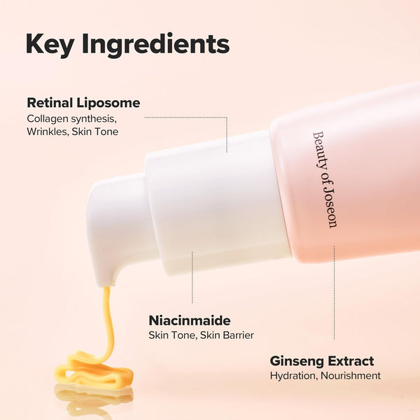 Beauty of Joseon Revive Eye Serum with Retinal Niacinamide Correction for Puffy Eye Bags Fine Lines Dark Circles Wrinkles, Korean Skin Care 30Ml,