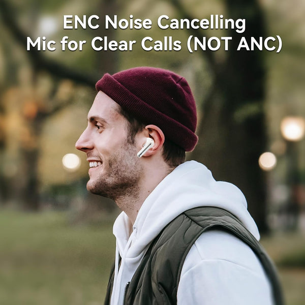 Wireless Earbuds, Bluetooth 5.3 Headphones 40Hrs Playtime Deep Bass Stereo In-Ear Earbud, LED Power Display, Call Noise Canceling Headphones with