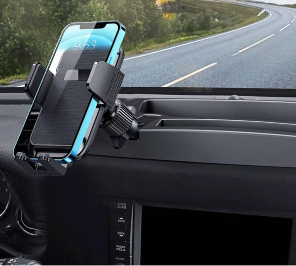 Qifutan Phone Mount for Car Vent [Upgraded Metal Clip] Cell Phone Holder Car Hands Free Cradle in Vehicle Car Phone Holder Mount for Smartphone,