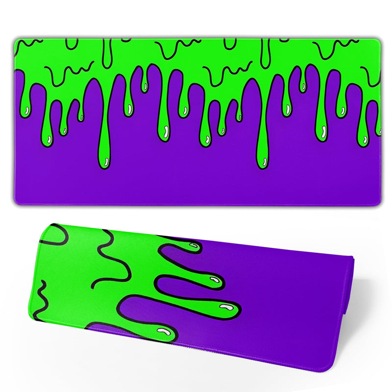 Gaming Mouse Pad Abstract Dripping Design Desk Mat Desk Pad Large Gaming Mouse Pad E-Sports Office Keyboard Pad Computer Mouse Non-Slip Computer