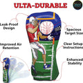 Island Genius Inflatable Football Target Toss Toy and Game for Boys Ages 8-12, 60 Inch Receiver with Mini Soft Football