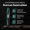 Wolf Project under Eye Roller - Korean Beauty, with Caffeine, Vitamin C and Peptides - Energizing Serum for Dark Circles and Puffiness, Fine