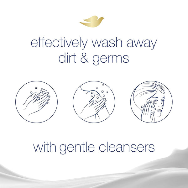 Dove Beauty Bar Gentle Skin Cleanser Moisturizing for Gentle Soft Skin Care Original Made with 1/4 Moisturizing Cream 3.75 Oz, 14 Bars