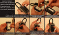 Key Lock Box,Realtor Key Lock Box Safe Lockbox 10-Digit Push Button Combination Safe Vault - Portable Outdoor Stor a Key - Door Handle or Fence Mount.