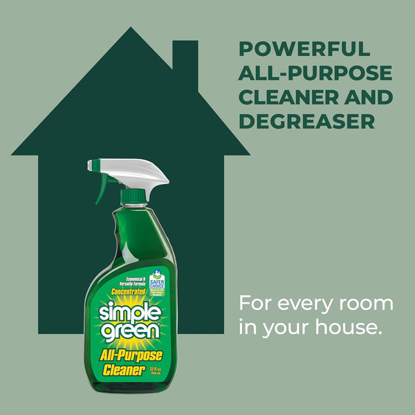 Simple Green AllPurpose Cleaner, 32 Fl Oz (Pack of 3), Original Original 32 Fl Oz (Pack of 3)