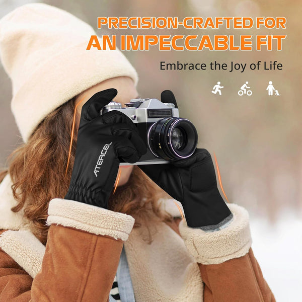 ATERCEL Gloves for Cold Weather Men Women Warm Winter Gloves Touchscreen