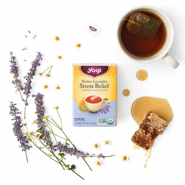 Yogi Tea Favorites Variety Sampler - 16 Bags per Pack (6 Packs) - Organic Tea Gift Box - Includes Sweet Tangerine Positive Energy, Honey Lavender