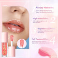 LANGMANNI Moisturizing Lip Oil,No-Sticky Lip Gloss Lip Balm Lip Care,Fruit Flavoured Lip Oil For Dry Lip's Moisturizing Hydrating And Nourishing