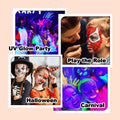 8 Color Face Painting Kits for Kids, Beesjuy Water Based Face Paint Kit, Makeup Kit Plant Ingredients Face Crayons, Painting Party for Adults&Kids