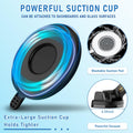 Heavy Duty Phone Holder - Long Arm, Anti-Shake Suction Cup, Compatible with All Phones & Vehicles
