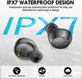 Kurdene Wireless Earbuds, Mini Bluetooth Call Noise Canceling Headphones with Mic 40H Playtime Deep Bass Stereo In-Ear Earbud Lightweight IPX5