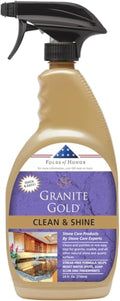 Granite Gold Clean and Shine Spray-Streak-Free Deep Cleaning & Polishing of Granite, Marble, Quartz, 24 Fl Oz (Pack of 1)