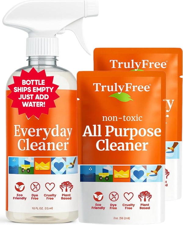 Everyday Cleaner - Multipurpose Cleaner Spray, Kitchen Counter Cleaner, Natural Cleaning Products, Multi-Surface Household Solution, 1 Empty