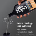 Hello Activated Charcoal Extra Freshening Mouthwash, Natural Fresh Mint and Coconut Oil, Fluoride Free, Alcohol Free, Vegan, SLS Free and Gluten