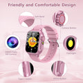 Kids Smart Watch Gift for Girls Age 5-12, 32 Games HD Touch Screen Watches with Video Camera Music Player Pedometer Flashlight 12/24 Hr