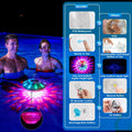 Floating Pool Lights, Pool Light with 6 Dynamic Lighting Effects, IP68 Waterproof Pool Lights That Float, Rechargeable RGB Upper and Lower Color