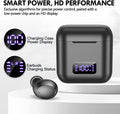 Kurdene Wireless Earbuds, Mini Bluetooth Call Noise Canceling Headphones with Mic 40H Playtime Deep Bass Stereo In-Ear Earbud Lightweight IPX5