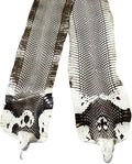 Cobra Snake Skin Snake Leather Hide Splitting Snakeskin with Head Cobra Taxidermy Real Snake Hide Natural 55 Length X5.5 Width Inches One Piece