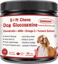 Glucosamine for Dogs, Joint Supplement for Dogs with Chondroitin, MSM, Omega-3, Turmeric and Vitamins for Pain Relief, Dog Joint Supplement with