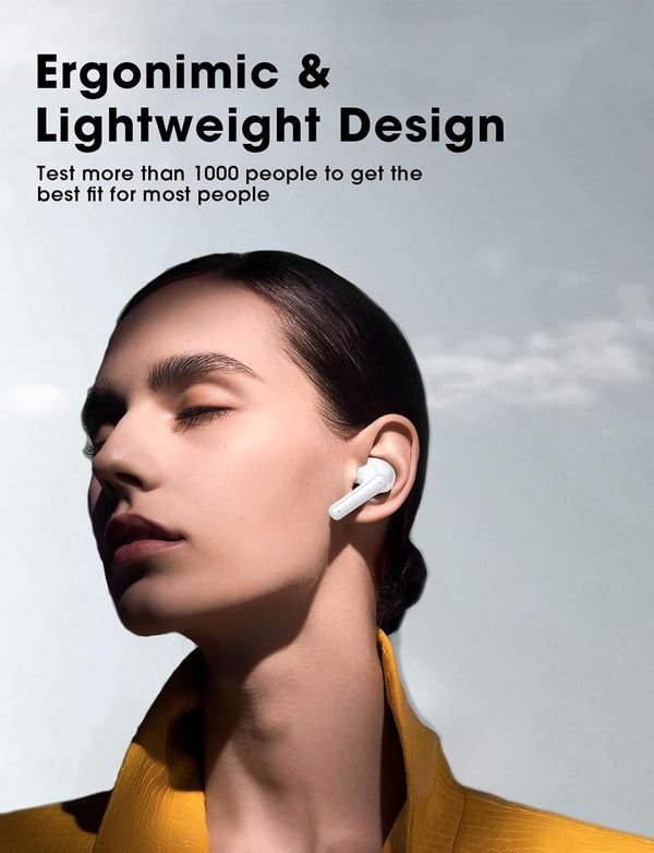 Wireless Earbuds, 2025 Ear Buds with Big Bass Stereo Sound, Lightweight Bluetooth Earbuds with 48 Hours Playtime, In-Ear Fit Earphones, IPX7,