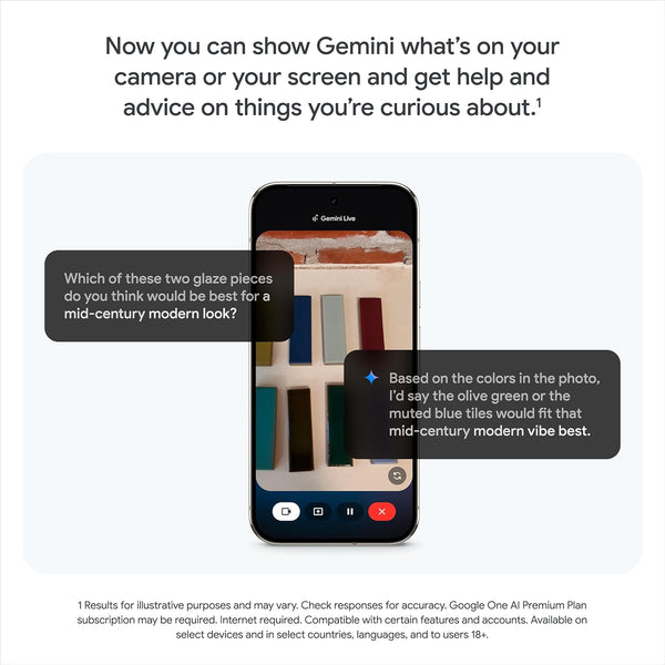 Google Pixel 9 Pro XL - Unlocked Android Smartphone with Gemini, Triple Rear Camera System, 24-Hour Battery, and 6.8" Super Actua Display - Hazel