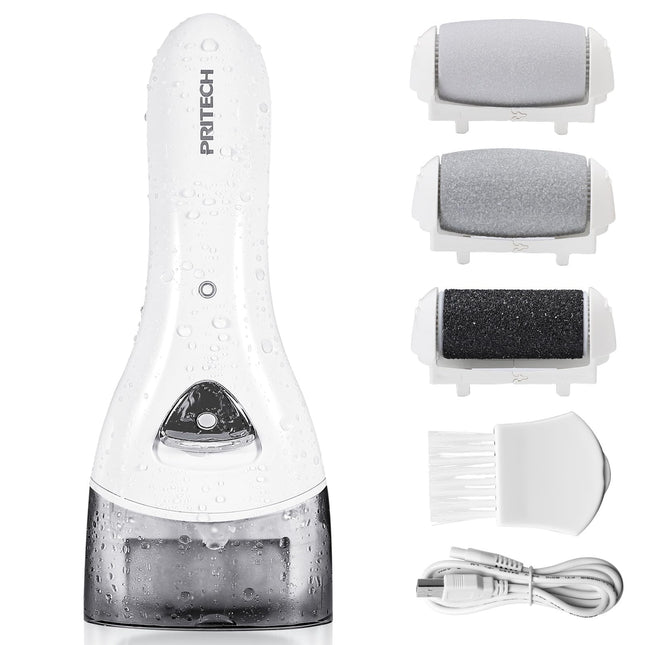 Electric Foot Callus Remover, Rechargeable Portable Electronic Foot File Pedicure Tools, Electric Callus Remover Kit, Pr