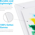 GOTIDEAL Canvas Boards, 8X10 Inch Set of 10,Gesso Primed White Blank Canvases for Painting - 100% Cotton Art Supplies Canvas Panel for Acrylic