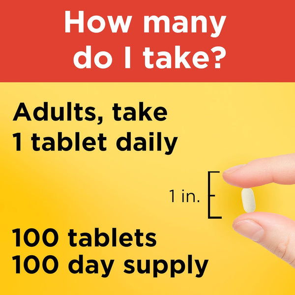 Nature Made Vitamin C 500 Mg, Dietary Supplement for Immune Support, 100 Tablets, 100 Day Supply