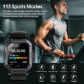 Smart Watch for Men Women (Answer/Make Call), 1.85â Fitness Watch, 113 Sports Modes Smartwatch with Heart Rate/Sleep Monitor, Pedometer, IP68