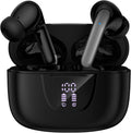 Wireless Earbuds Bluetooth 5.3 Headphones,Noise Cancelling Earbuds with Deep Bass 60H Playback Stereo Ear Buds with Mic LED Display Charging Case