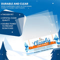 Bearly Art Clearly Craft Plastic - Crystal Clear Acetate Sheets for Crafts 12X12 - .007" - BPA Free - Compatible with Cricut and More - 25 Pack