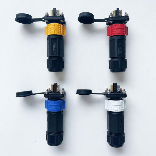 2 Pin 50Amp Trolling Motor Plug Receptacle Set, 12/24/36/48 Volt Marine Boat Power Waterproof IP67 Connector Trolling Boat Plug for Trolling