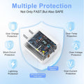 Ipad Charger 2 Pack 20W Dual Port QC + PD 3.0 Power Adapter Fast Wall Charger Block with 6FT&10FT Lightning Cord Cable for Ipad 9/8/ 7 Generation,
