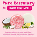 Muun Rosemary Shampoo and Conditioner Bar Set 3 - Natural Solid Hair Growth Soap Bars for Women with Straight, Curly or Thinning Hair for