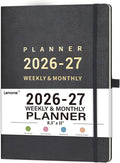 2025-2026 Planner - July 2025 - June 2026, Planner 2025-2026 Daily Weekly and Monthly, 8.5" X 11", Pen Holder, Calendar Stickers, Pocket, 25 Notes